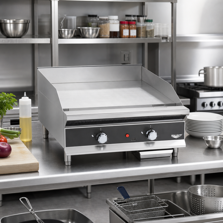 Product image #2 for Vollrath Heavy-Duty Thermostatic Flat-Top Countertop Gas Griddle, 24-Inch, 60,000 BTU
