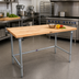 Thumbnail image #2 for John Boos SNB07 36 x 30-Inch Wood Top Work Table with Stainless Steel Base