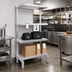 Thumbnail image #3 for New Age Aluminum Order Pick-Up Station Shelving Unit with Solid Adjustable Shelves, 30