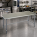 Thumbnail image #2 for Eagle Group Spec-Master 84-Inch x 24-Inch Stainless Steel Top Work Table with Galvanized Tubular Base