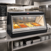 Thumbnail image #2 for Howard-McCray 95-Inch 6-Well Hot Food Service Case, Black Exterior, Stainless Steel Interior