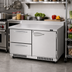 Thumbnail image #3 for Turbo Air PRO Series 48-Inch Two-Section Front Breathing Worktop Refrigerator with 1 Solid Door and 2 Drawers