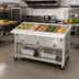 Thumbnail image #2 for Aerohot 72-3/8-Inch Portable Electric Steamtable Hot Food Unit with 5 Sealed Wells and Open Base