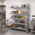 Thumbnail image #2 for Cambro Camshelving Elements XTRA 21 x 72 x 72-Inch 5-Shelf Vented Stationary Add-On Polymer Shelving Unit