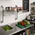 Thumbnail image #2 for Quantum Wall-Mount Cantilever Wire Shelf Kit, 30 x 24 Inches, Chrome Plated