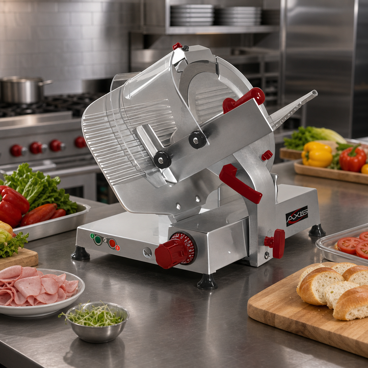 Product image #2 for Axis Manual Gravity Feed Commercial Food Slicer with 14-Inch Blade