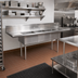 Thumbnail image #2 for Straight Left-to-Right Soiled Dish Table with 3-Compartment Sink, 30-3/8