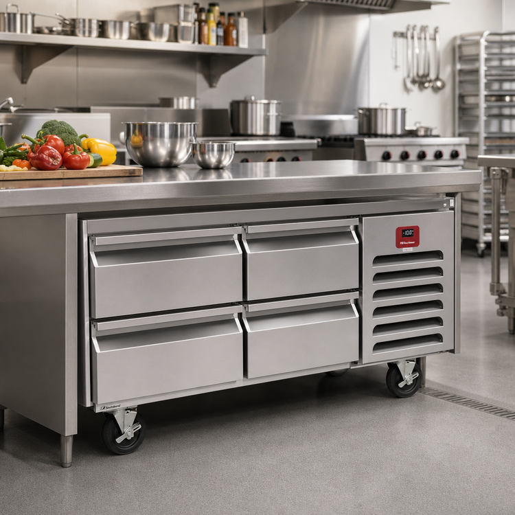 Product image #2 for Southbend Platinum 84-Inch Low-Height Remote Freezer Base with 6 Self-Closing Drawers