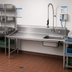 Thumbnail image #2 for Advance Tabco Special Value Series Straight Soil Dishtable, Left-Attach, with Pre-Rinse Sink, 83 Inch