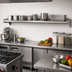 Thumbnail image #2 for Eagle 120-Inch x 12-Inch Wall-Mounted Stainless Steel Shelf, 14 Gauge 304