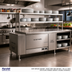 Thumbnail image #2 for Randell Modular Chef Service Counter Right Chef-Side Section, 99-1/2 Inches Wide, with Plate Storage Cabinet and Double Overshelf