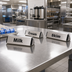 Thumbnail image #2 for Triangular 3-Sided Stainless Steel Beverage Sign for Milk, Cream, and Skim