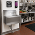 Thumbnail image #2 for Wall-Mounted 304 Stainless Steel Hand Sink for Knee Valve, 10 x 14 x 5 Bowl