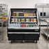Thumbnail image #2 for Everest Refrigeration 60-Inch Horizontal Open Display Merchandiser with Self-Contained Bottom-Mount Refrigeration, Black