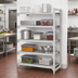 Thumbnail image #3 for Cambro Camshelving Premium 5-Tier Vented Add-On Polymer Shelving Unit, 24 x 60 x 72 Inches, Speckled Gray