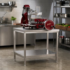 Thumbnail image #2 for Berkel MB-STAND Stainless Steel Slicer Stand with Adjustable Legs and Undershelf for MB Series Slicers