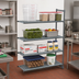 Thumbnail image #2 for Cambro Camshelving Basics Plus 4-Tier Stationary Louvered Polymer Add-On Shelving Unit, 21