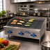 Thumbnail image #2 for Castle Series 60-Inch Countertop Gas Char-Broiler with Radiant Grates