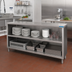 Thumbnail image #2 for BK Resources Open Front Stainless Steel Dish Cabinet, 36 Inch W x 18 Inch D