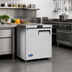 Thumbnail image #2 for Atosa 1-Section Undercounter Reach-In Refrigerator, Rear-Mounted Self-Contained, Left-Hinged Solid Door, 7.15 Cu. Ft.