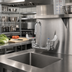 Thumbnail image #2 for T&S Brass Wall Mount Mixing Pantry Faucet, 8-Inch Centers, Rigid/Swivel Gooseneck, 1.0 GPM Aerator
