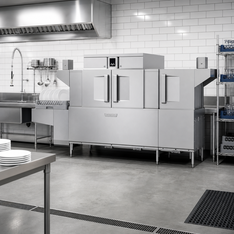 Product image #2 for Hobart CL86-BAS High Temperature Rack Conveyor Dishwasher with 22-Inch Power Scrapper