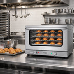 Thumbnail image #2 for Koolmore KM-CTCO-15 23-Inch Countertop Half-Size Electric Convection Oven, 4-Rack, 120V, Stainless Steel
