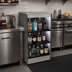 Thumbnail image #2 for Glastender 24-Inch Open Front Back Bar Liquor Display Cabinet with 3-Step Display and LED Lighting