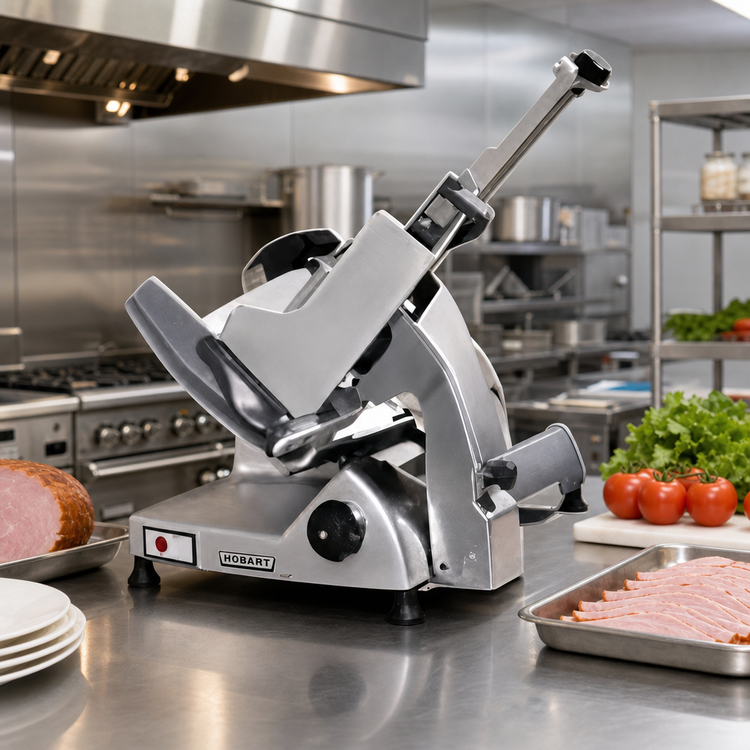 Product image #2 for Hobart HS6N-HV60C Heavy Duty Manual Meat Slicer with 13-Inch CleanCut Knife, 1/2 HP, 220-240V