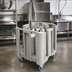 Thumbnail image #3 for Cambro S-Series Compact Adjustable 8-Tower Dish Caddy Dolly, Speckled Gray