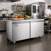 Thumbnail image #2 for Aurora 60-Inch Two-Section Undercounter Reach-In Refrigerator, 15 Cu. Ft., Stainless Steel, Self-Contained