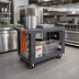 Thumbnail image #2 for Carlisle 2-Shelf Polypropylene Utility Cart with Integrated Cord Wrap, 500 lb Capacity, Gray