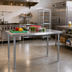 Thumbnail image #2 for 34-1/2 Inch Galvanized Steel Work Table Legs with Adjustable Feet, Set of 4