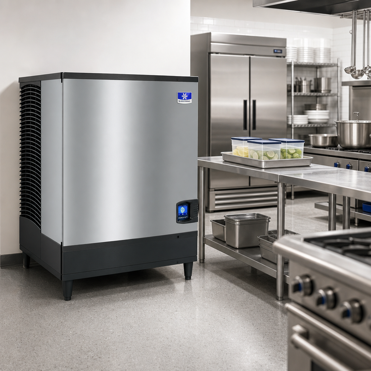 Product image #2 for Manitowoc Indigo NXT IYT0500W Self-Contained Water-Cooled Half-Dice Cube Ice Maker, 535 lb. per Day