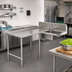 Thumbnail image #2 for John Boos Pro-Bowl L-Shaped Island Soiled Dishtable with 20