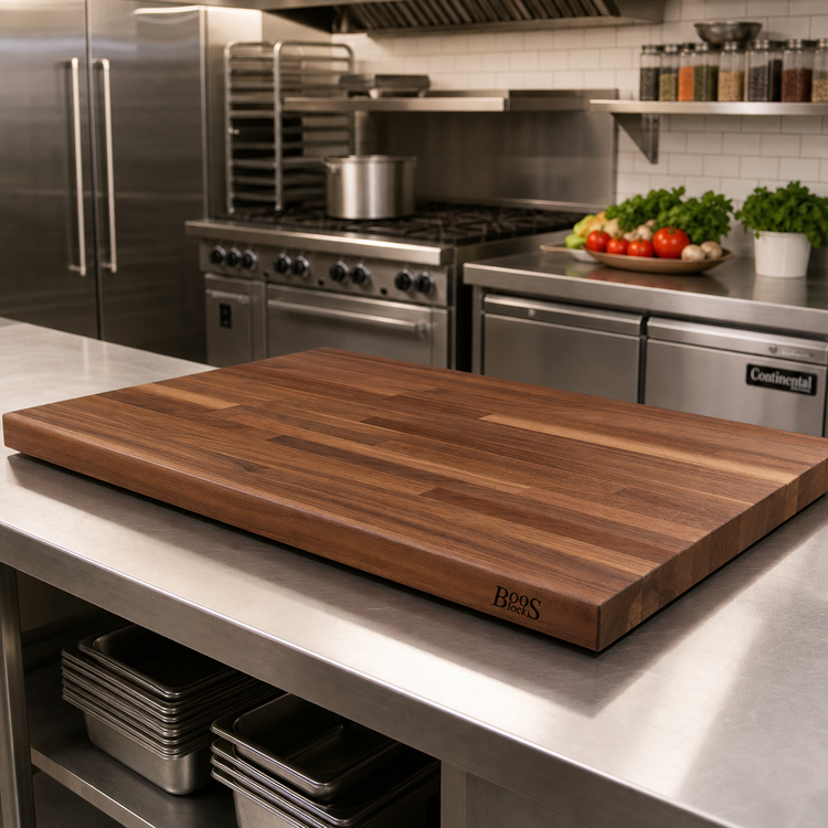Product image #2 for John Boos Boos Block American Black Walnut Wood Countertop, Blended Edge Grain, 36 x 32 x 1-1/2 Inch, Penetrating Oil Finish