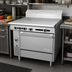 Thumbnail image #2 for Garland Cuisine Series 36-Inch Heavy-Duty Gas Combination Top Range with 18-Inch Even-Heat and Front-Fired Hot Tops, Standard Oven