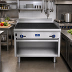 Thumbnail image #3 for Imperial (Middleby) Pro Series IR-36BR-XB 36-Inch Gas Range-Match Radiant Charbroiler, Open Cabinet Base, Stainless Steel, 90,000 BTU