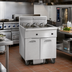 Thumbnail image #2 for Imperial 6-Battery Electric Floor Fryer with Built-In Space Saver Filter System, 75 lb. Tanks, Electronic Thermostat, Immersed Elements