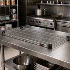 Thumbnail image #2 for Eagle Group QuadTruss QA2442S 42 x 24 Inch Stainless Steel Quad-Adjust Wire Shelf, 800 lb. Capacity Case of 4