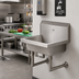 Thumbnail image #2 for BK Resources Single Station Wall Mounted Hand Wash Sink, 24 Inch Wide, 304 Stainless Steel