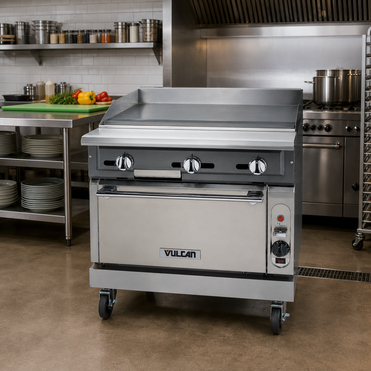 Product image #3 for Vulcan V Series 36-Inch Heavy Duty Gas Griddle Range with Standard Oven