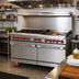Thumbnail image #2 for American Range 60-Inch Gas Restaurant Range with 48-Inch Griddle, 2 Open Burners, Standard Oven, and Storage Base