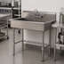 Thumbnail image #2 for Advance Tabco ADA Freestanding Stainless Steel Service Sink with Included Gooseneck Faucet, 40 Inch Wide