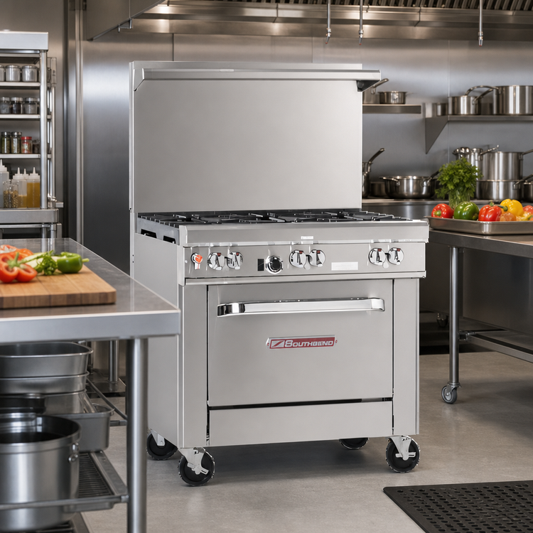 Product image #2 for Southbend Ultimate 36-Inch Gas Restaurant Range with 6 Open Burners and Standard Oven