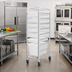 Thumbnail image #3 for Aluminum 8-Level Poly Box Rack Cart for 18 x 26 or 18 x 13 Boxes