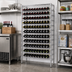Thumbnail image #2 for Quantum Chrome-Plated Wire Wine Cradle Shelving Unit, 126-Bottle Capacity, 36W x 14D x 74H