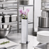 Thumbnail image #2 for 1-3/4 Inch x 5-1/4 Inch Square Stainless Steel Bud Vase with Satin Finish