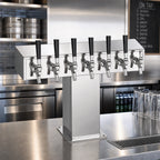 Thumbnail image #2 for Perlick Corporation 4006S10B 10-Faucet Glycol-Cooled Countertop Tee Draft Beer Tower, Stainless Steel