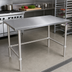 Thumbnail image #2 for John Boos Stallion 60-Inch x 30-Inch Stainless Steel Flat Top Work Table with Safety Edge
